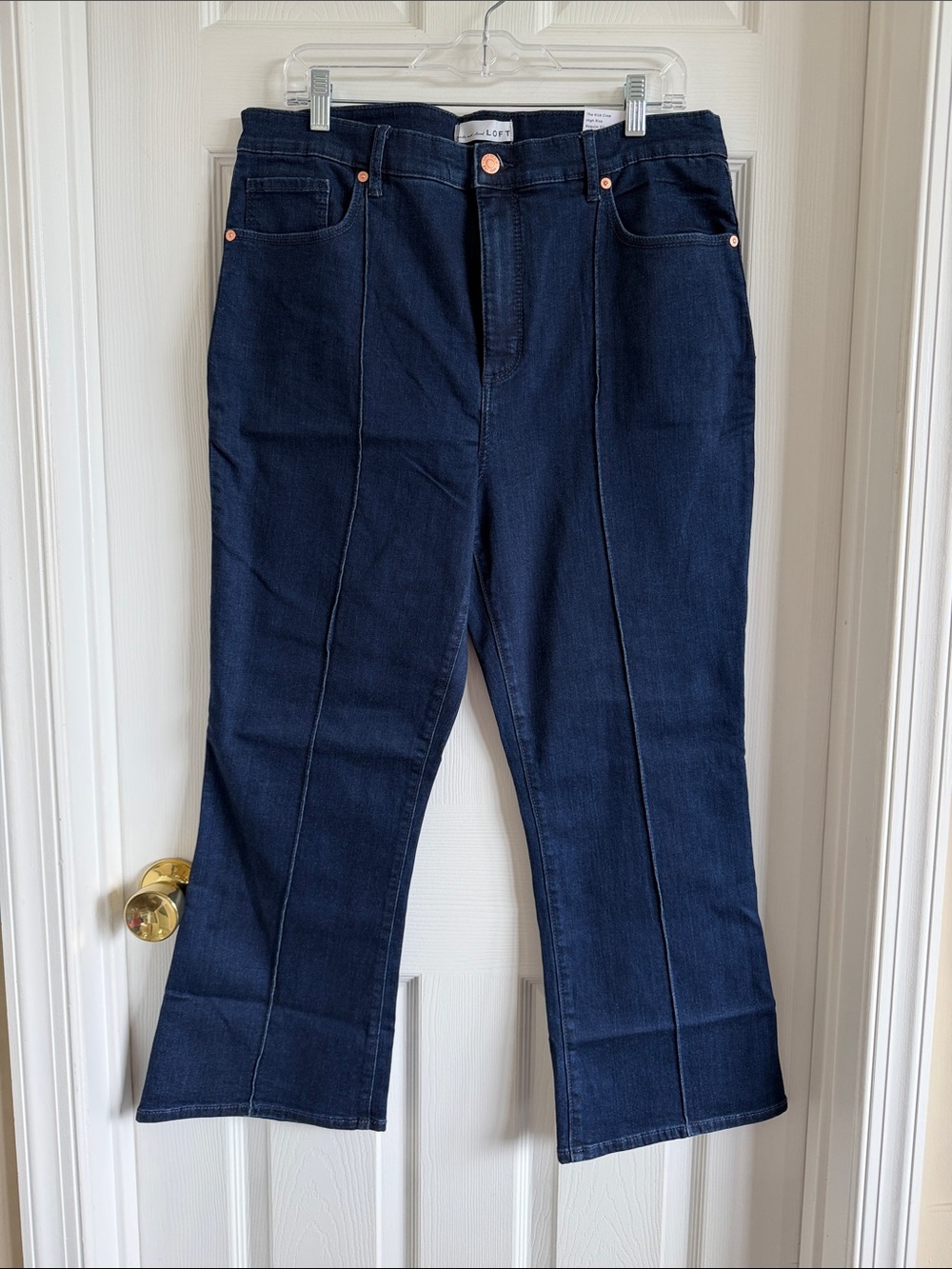 NWT LOFT High Rise Kick Crop Jeans